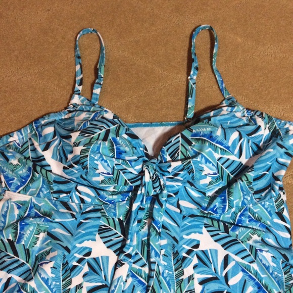 NWOT 2-Piece Tie-Front Swimdress & Brief, 26 - Picture 2 of 8